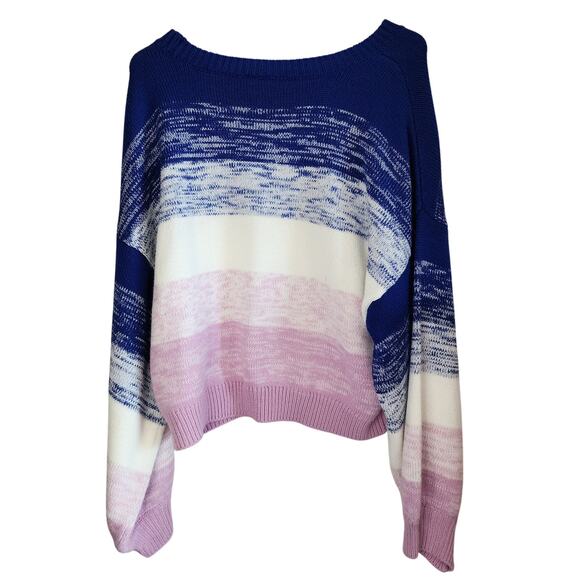 Wrangler Retro Abbey Crop Sweater Womens XL Balloon Sleeve Relaxed Festival - Picture 4 of 12